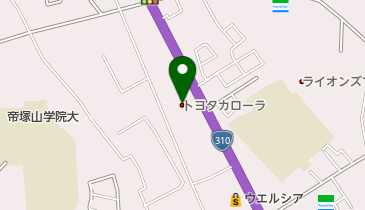 トヨタカローラ南海狭山店の地図画像