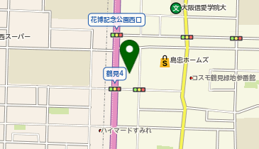 大阪トヨペット花博店の地図画像