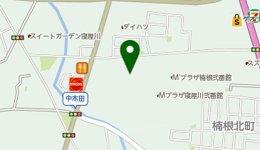 トヨタユーゼック寝屋川店の地図画像