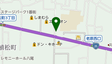 大阪ダイハツ販売U-CAR八尾の地図画像