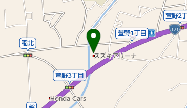スズキ自販近畿スズキアリーナ箕面の地図画像