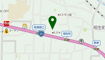 スズキ自販近畿U&rsquo;s STATION八尾の地図画像