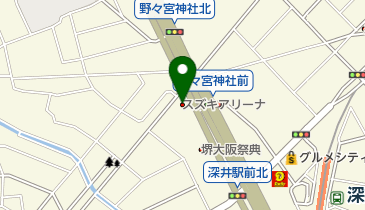 スズキアリーナ大阪販売の地図画像