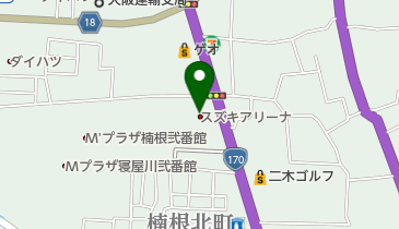 スズキ自販近畿寝屋川センターの地図画像