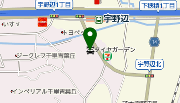 タイヤガーデン抱月吹田店の地図画像