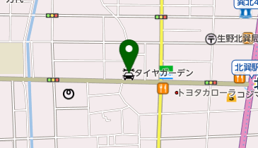 タイヤガーデン勝山の地図画像