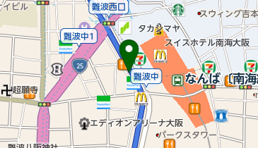 ペッパーランチ南海難波店の地図画像
