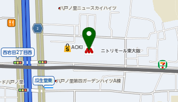 ペッパーランチニトリモール東大阪店の地図画像