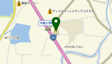 マクドナルド309堺美原店の地図画像