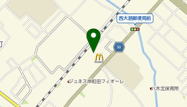マクドナルド岸和田久米田店の地図画像