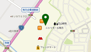 31アイスクリームニトリモール枚方店の地図画像