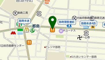 餃子の王将都島本通り店の地図画像