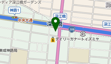 鶴橋風月深江橋店の地図画像