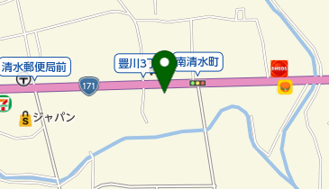 じゅうじゅうカルビ茨木清水店の地図画像