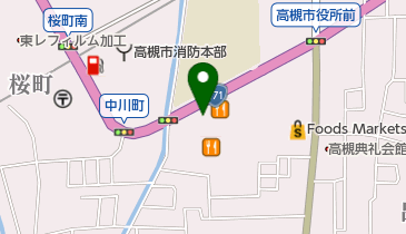 めしや食堂高槻店の地図画像
