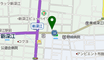 さん天深江南店の地図画像