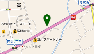 さん天箕面西宿店の地図画像