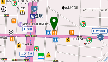 食道園江坂店の地図画像