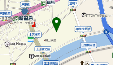 土山人大阪ほたるまち店の地図画像