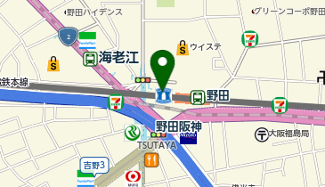 あぶりや野田阪神店の地図画像