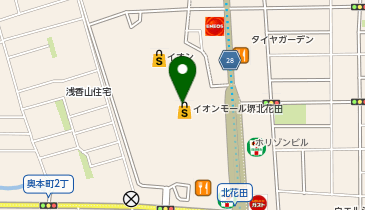 牛角焼肉食堂イオンモール堺北花田店の地図画像