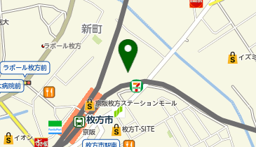 大起水産枚方モール店の地図画像