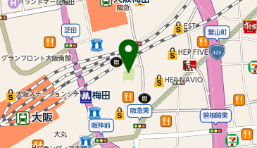 てっぱんのスパゲッティ阪急サン広場地下通り店の地図画像