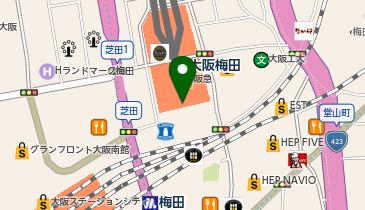 スキヤキフジオ阪急三番街店の地図画像