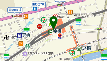 大起水産京阪モール京橋店の地図画像