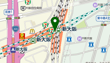 牛カツ京都勝牛アルデ新大阪店の地図画像