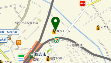 つるまる枚方モール店の地図画像