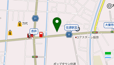 きんのぶた大東店の地図画像