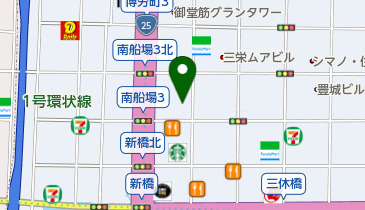 ガスト北心斎橋店(から好し取扱店)の地図画像