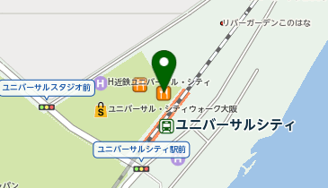 びっくりドンキーユニバーサル・シティ店の地図画像