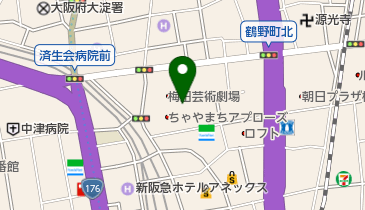 珈琲館茶屋町アプローズ店の地図画像