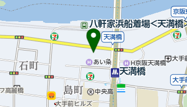 珈琲館天満橋店の地図画像