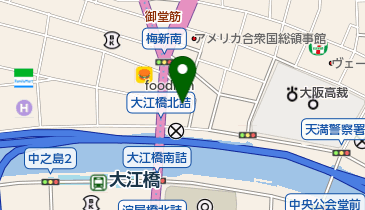 珈琲館堂島ビルヂング店の地図画像