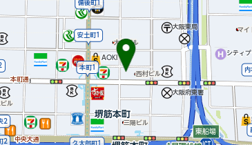 珈琲館堺筋本町店の地図画像