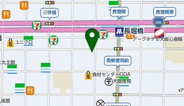 Rakuten STAY CONDOMINIUM東心斎橋の地図画像