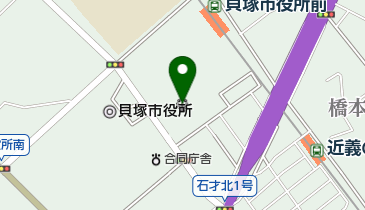 貝塚市立総合体育館の地図画像