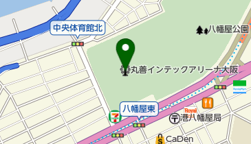 Asueアリーナ大阪の地図画像