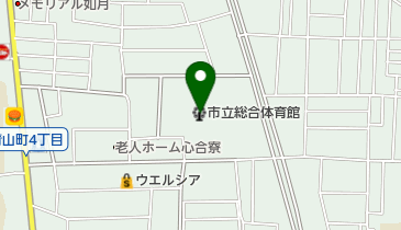 八尾市立総合体育館の地図画像