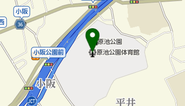 堺市原池公園体育館の地図画像