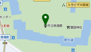 大阪市立修道館の地図画像