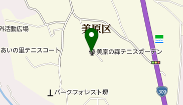 美原の森テニスガーデンの地図画像
