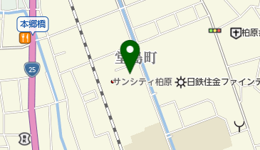 テニスクラブコ・ス・パ柏原の地図画像