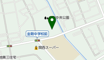 金剛テニスコートの地図画像