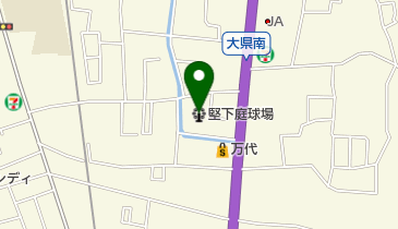 堅下庭球場の地図画像