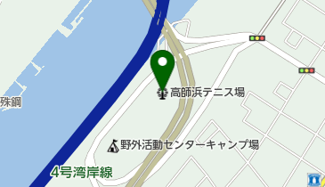 高石市立高師浜テニス場の地図画像