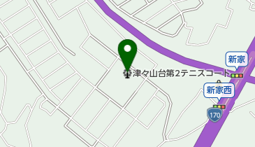 津々山台第2テニスコートの地図画像